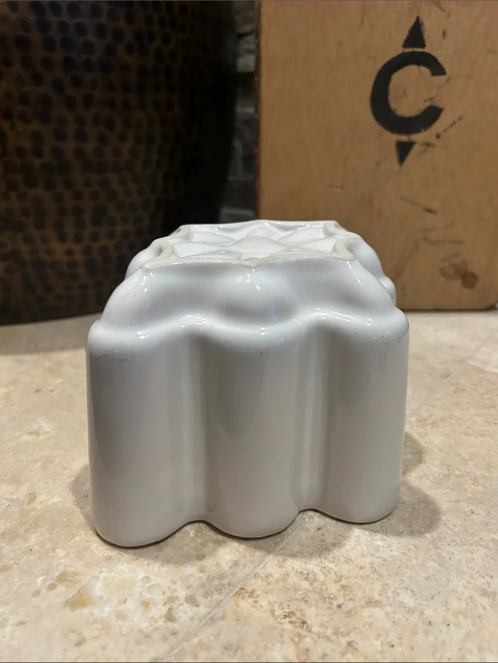 vintage ceramic jelly or pudding mold